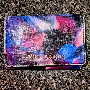 TED BAKER COIN PURSE (purple & blue floral)